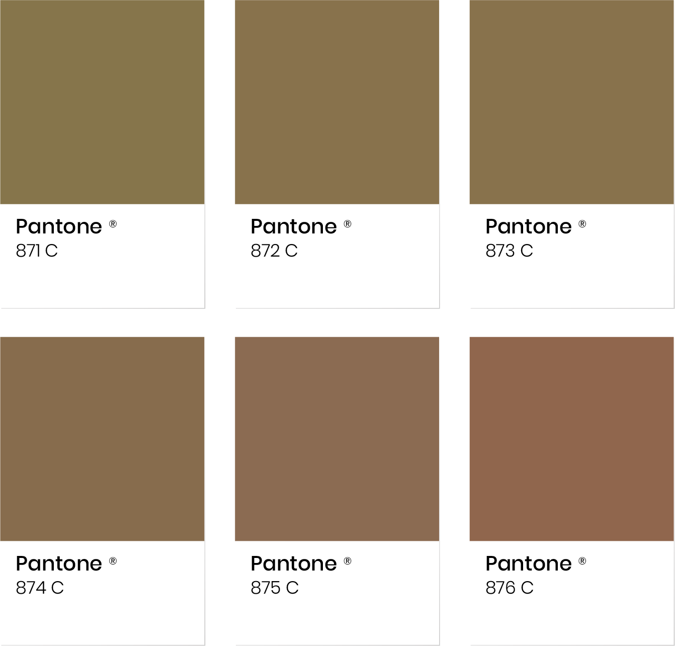 Rainbow Gold Pantone Color-Chart